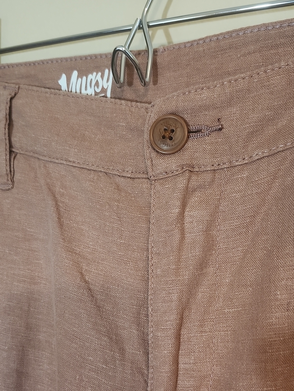 Mugsy Men's Casual Chinos in Dusty Rose - Slim Straight Fit/Size 34X30 - Picture 5 of 7